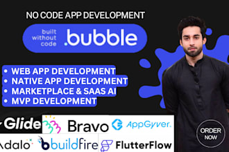 build no code bubble web app bubble io mvp adalo xano bravo studio flutterflow