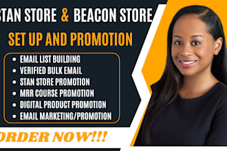 setup and promote stan store, beacon store master resell right promotion ubc dwa
