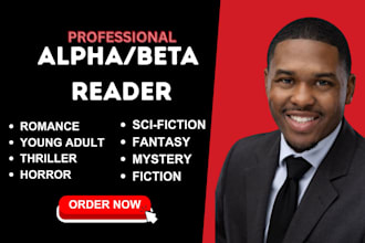 beta read edit thriller stories fantasy sci fiction fanfiction as book editor