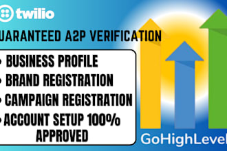 do a2p 10dlc registration and verification on twilio or ghl, approve toll free
