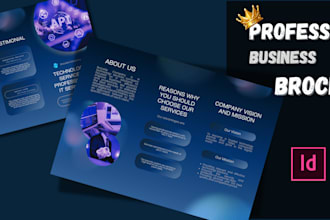 create a company profile biflod,triflod,flyer,brochure and booklet