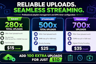 administrate update manage playlist of your internet radio station