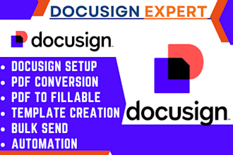 setup docusign preparation management PDF form conversion electronic signatures