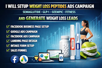 set weight loss leads ads semaglutide glp1 ozempic fda complaint peptide website