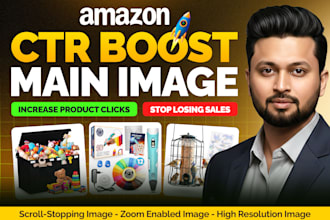 do an attention grabbing, main image, hero image for amazon