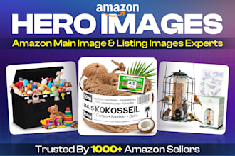 design CTR boost amazon main image, hero image, and amazon listing images