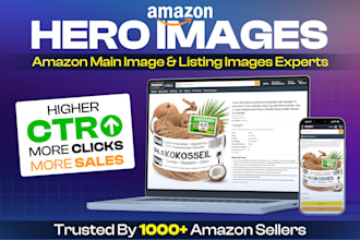 design CTR boost main image, hero image for amazon