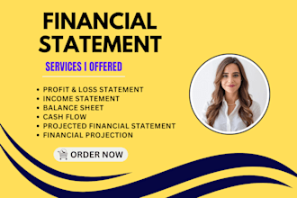 prepare financial statements, profit and loss, income statement, cashflow
