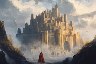 create an epic fantasy book cover