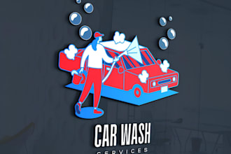design automotive, trucking, garage, auto detailing, and car wash logo design
