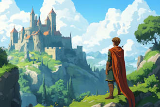 draw high, urban, dark, epic fantasy book cover, ebook, kdp