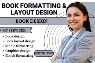 book formatting, book layout design, kindle ebook format
