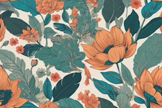 design seamless pattern for textile design print