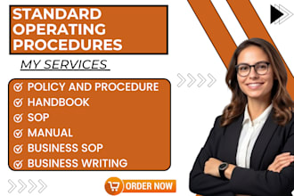 write standard operating procedures, sops, policies, manual, work instructions