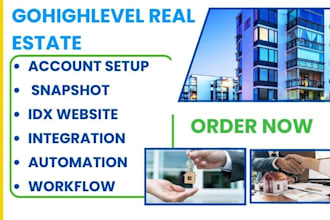 design gohighlevel real estate idx website real estate mortgage landing page VA