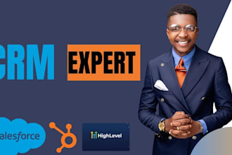 set up and automate hubspot, go high level, salesforce, reipro, jobnimbus crm VA