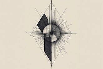 create unique custom geometric tattoo design