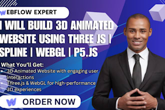 build 3d website with spline three js web gl next js 3d animated webflow website
