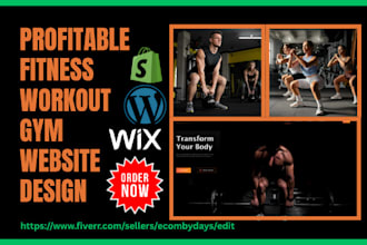 design responsive fitness yoga gym personal trainer workout sport website