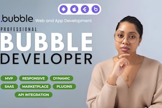 bubble io developer flutterflow mobile app developer bubble mvp adalo expert