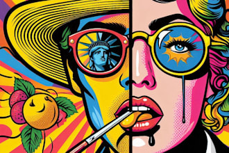 draw an awesome wpap pop art portrait style