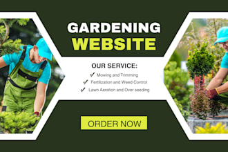 do gardening lawn care landscaping, pest control website, handyman, junk removal
