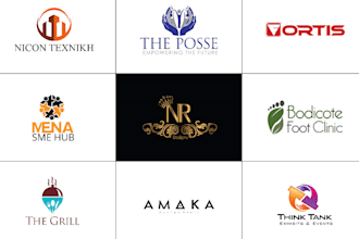 design unique and initials business logo