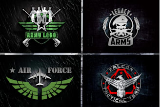 make vintage military skull patch tactical army badge veteran logo design