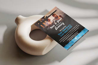design one pager, promotional poster, marketing brochure