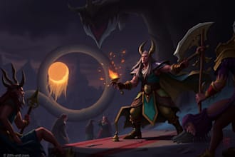 draw d and d character art and dnd character art