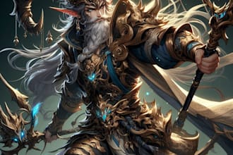 create dnd or fantasy character concept art