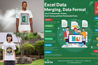 clean, merge, formet , excel data