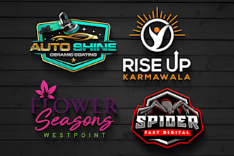 do custom unique and expert logo design with copyrights