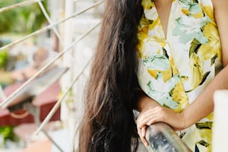 showcase your hair product as a hair model