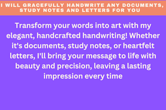 create aesthetic study notes using your documents with high quality handwritten