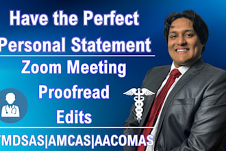 proofread and edit your personal statement