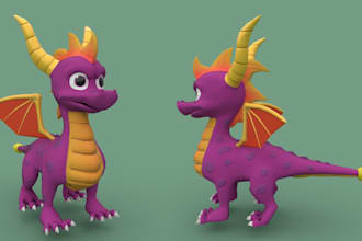 design rig animate retro low poly character 3d animation VR ar in n64 ps1 psx