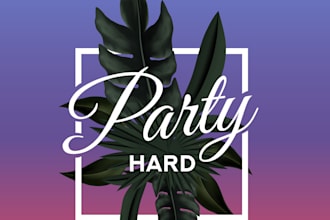 design amazing modern party logo