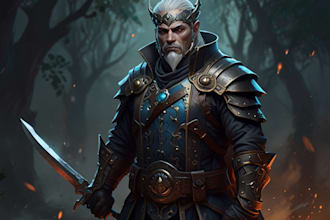 create fantasy character artwork