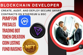 develop secure solana smart contracts and custom erc20,bep20 tokens