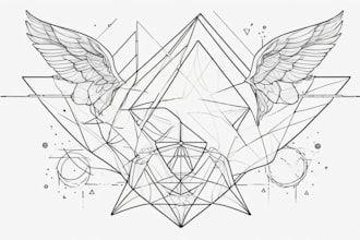 create minimalist line art tattoo with my style