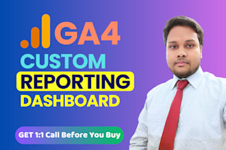 coach and setup google analytics report ga4 custom dashboard