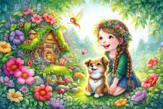 design children story book illustration and children story book