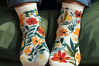 make modern and unique custom socks