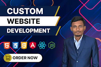 build or rebuild a responsive website using angular, node, react