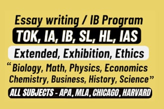 assist with math ia for ib