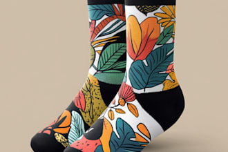 make  unique socks design and custom socks design
