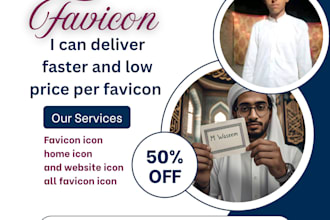 create aamazing favicon and new brand create favicon