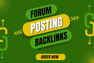build do follow forum posting and blog comments backlinks