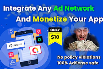integrate any ad network in your android app for monetization